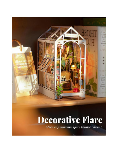 Rolife Kit DIY Nook de Libros 3D Madera con LED 24,13 cm