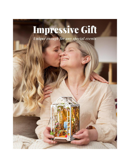 Rolife Kit DIY Nook de Libros 3D Madera con LED 24,13 cm