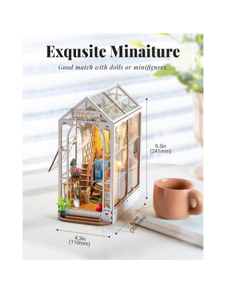 Rolife Kit DIY Nook de Libros 3D Madera con LED 24,13 cm