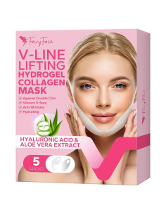 Máscara V Line FairyFace 5 unidades colágeno hidratante