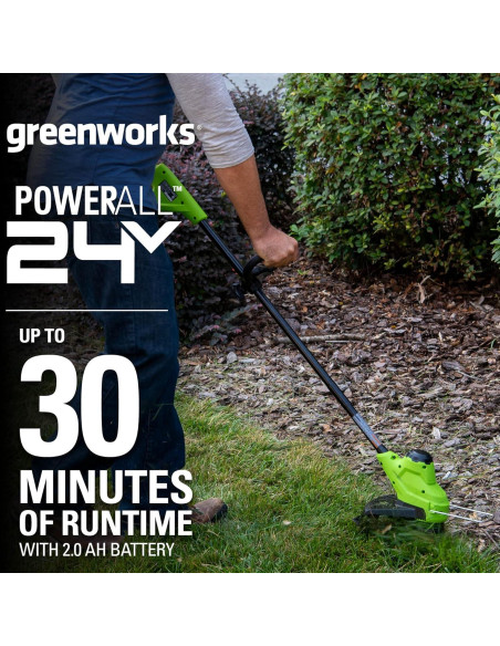 Cortadora de Césped Greenworks 24V 33 cm + Desmalezadora 25 cm