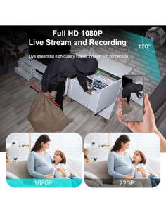 Mini Cámara Espía Anlork F1 1080P WiFi Inalámbrica para Niñeras 2