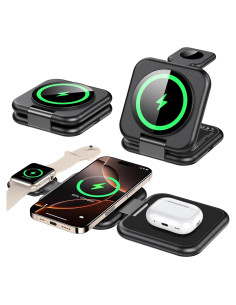 Estación de Carga 3 en 1 Magnética para Apple - Verde