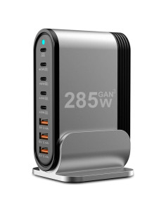 Cargador USB C 285W 8 Puertos - Estación de Carga Rápida