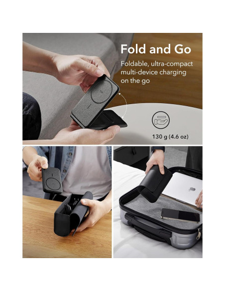 Cargador 3 en 1 ESR Magsafe para iPhone y Apple Watch