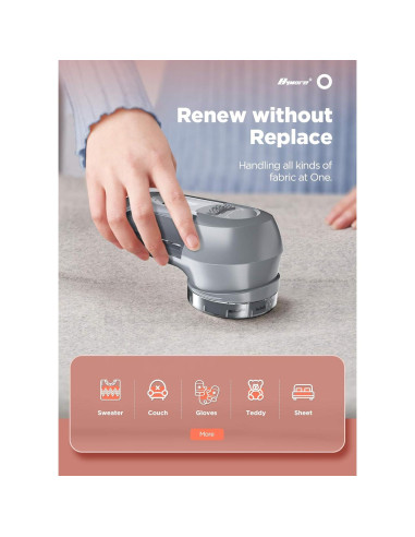 Afeitadora de tela Bymore SN9088, 2 en 1, gris