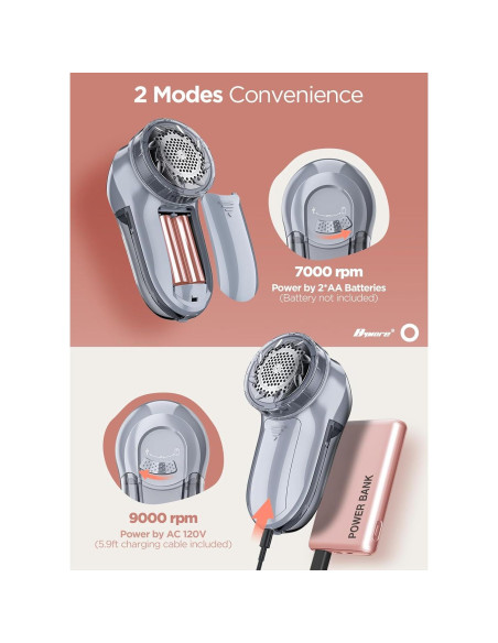 Afeitadora de tela Bymore SN9088, 2 en 1, gris