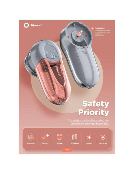 Afeitadora de tela Bymore SN9088, 2 en 1, gris