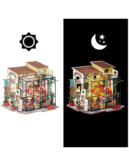 Rolife Kit Casa de Muñecas DIY Tienda de Flores 22x19x21 cm