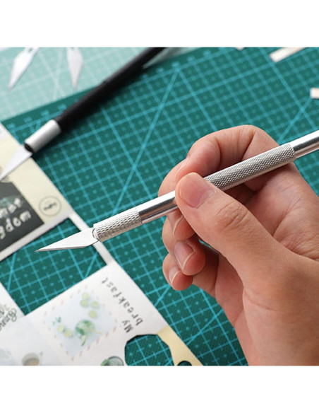 Alfombrilla de Costura Jneoace A4 + Kit de Cuchillo Preciso