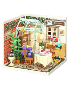 ROBOTIME Kit Casa Miniatura Jardín de Té en Flor DIY