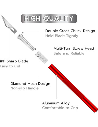 Juego de cuchillos Jetmore 24 piezas para manualidades