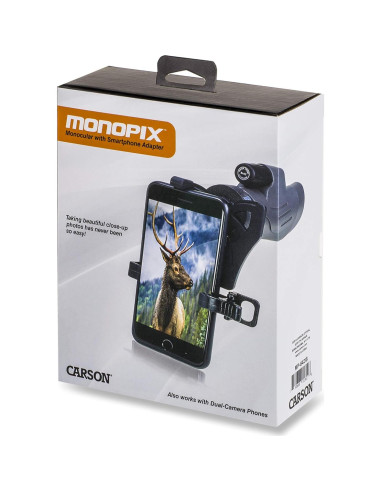 Adaptador Digiscoping Carson MonoPix 8x42mm para Smartphone