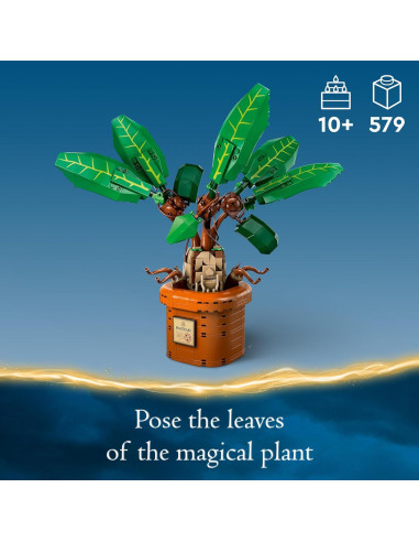 LEGO Mandrágora Harry Potter 76433 con Maceta 27 cm