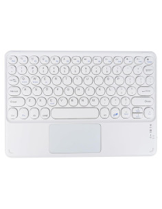 Teclado Bluetooth Dtobhars 10" con Trackpad Blanco