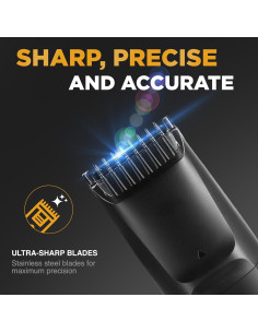 Cortadora de Barba Bell+Howell Vacutrim Inalámbrica 20 Longitudes 2