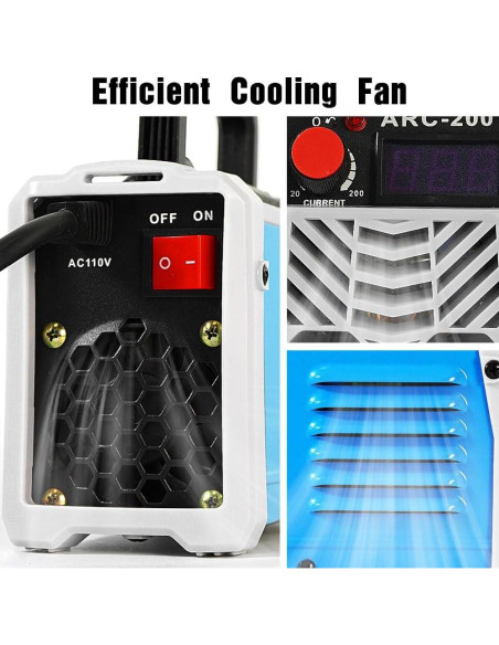 Máquina de Soldadura MMA Evargc ARC-200 200A con Pantalla LCD