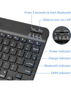 Teclado Inalámbrico EDIVIA para Samsung Galaxy Tab S7/S8 - Bluetooth 2