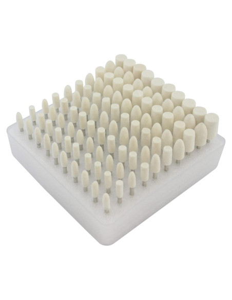 100 Piezas Ruedas de Pulido de Fieltro Luo Ke 4-10mm