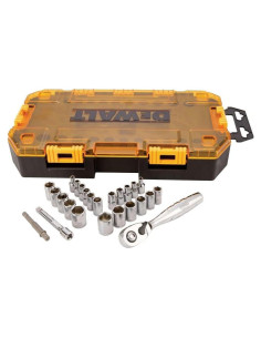 Juego de Enchufes DEWALT 25 Piezas SAE y Métrico DWMT73805