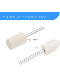 100 Piezas Ruedas de Pulido de Fieltro Luo Ke 4-10mm 2