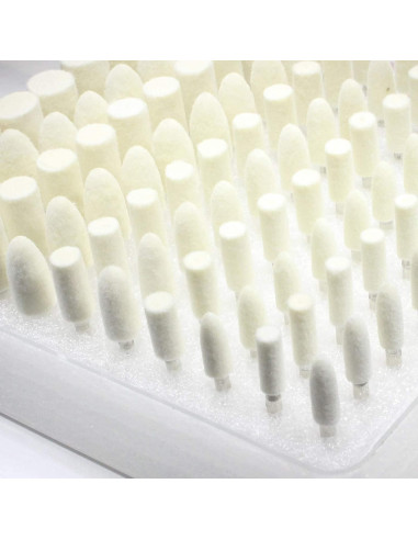 100 Piezas Ruedas de Pulido de Fieltro Luo Ke 4-10mm