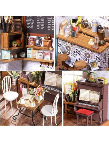 Rolife Kit Casa Miniatura DIY 21.5x17.8x19.1cm para Adultos