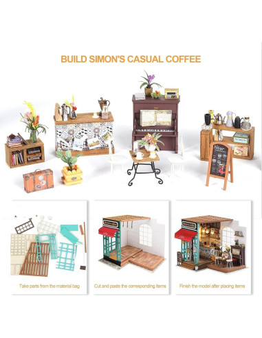 Rolife Kit Casa Miniatura DIY 21.5x17.8x19.1cm para Adultos