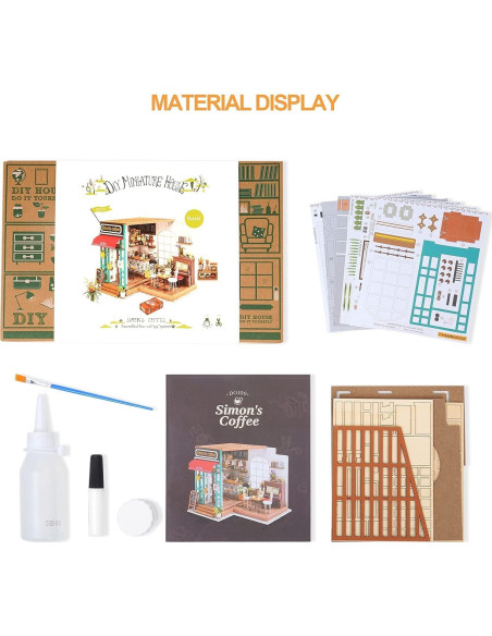Rolife Kit Casa Miniatura DIY 21.5x17.8x19.1cm para Adultos