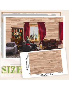 Papel Tapiz y Suelo Miniatura Flutesan 12 Pcs Estilo Natural 2