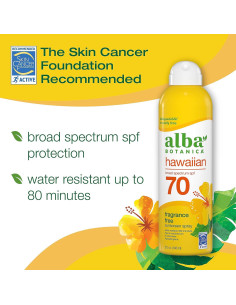 Protector Solar Spray Alba Botanica SPF 70 Coco Hawaiano 148 ml 2