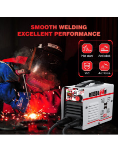 Máquina de Soldadura Inversor IGBT 140A Migbloom Mini MMA 2