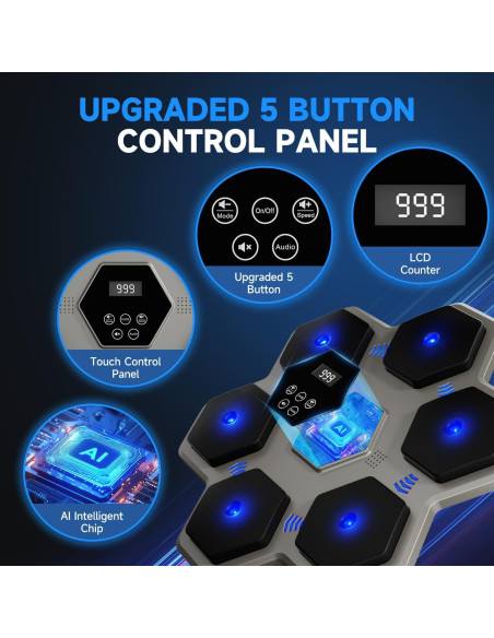 Máquina de Boxeo Musical Tomzio BM01 con Guantes y Bluetooth Máquina de Boxeo Musical Tomzio BM01 con Guantes y Bluetooth