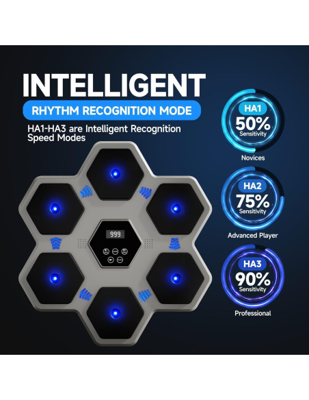 Máquina de Boxeo Musical Tomzio BM01 con Guantes y Bluetooth Máquina de Boxeo Musical Tomzio BM01 con Guantes y Bluetooth