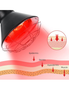 Lámpara de Calor Infrarrojo Okyna 150W Ajustable para Alivio 2