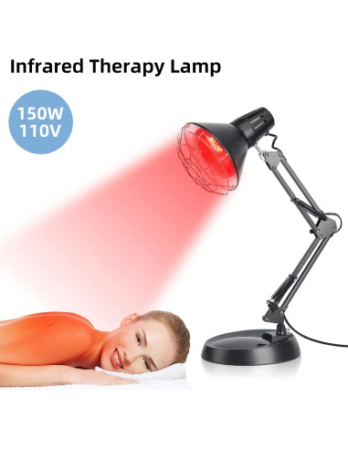 Lámpara de Calor Infrarrojo Okyna 150W Ajustable para Alivio