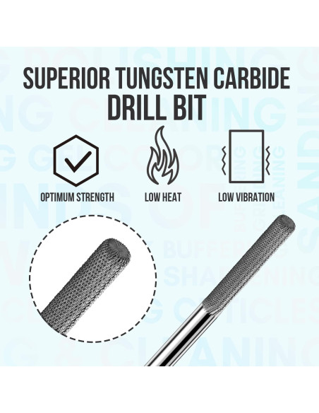 Broca de Uñas Makartt 3XF para Cutículas 2,38 cm Fina