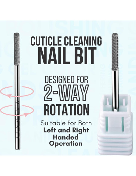 Broca de Uñas Makartt 3XF para Cutículas 2,38 cm Fina