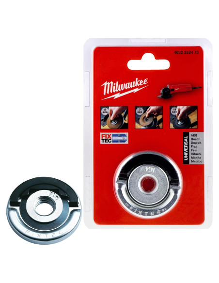 Tuerca de Bloqueo Rápido Fixtec Milwaukee M14 para Amoladoras