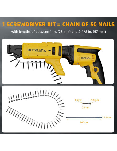Accesorio para Atornillador Colado ONEMANA DCF620 230V