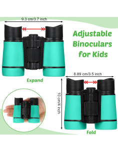 Binoculares para Niños Hiboom 4x30mm Plegables a Prueba de Golpes 2