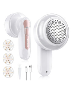 Raspador de tela eléctrico 3 cuchillas recargable para ropa