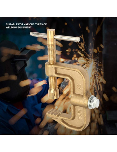 Pinza de Tierra Tyenaza 500A de Latón para Soldadura