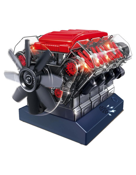 Kit Motor Mini V8 Playz - 270 Piezas STEM para 12 Años