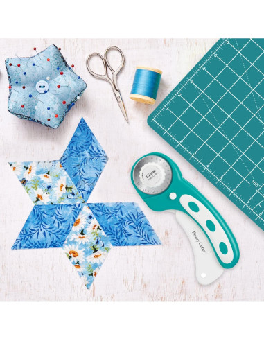 Juego de Cortadores Rotativos - Acolchado A2, 1,72 kg, Turquesa