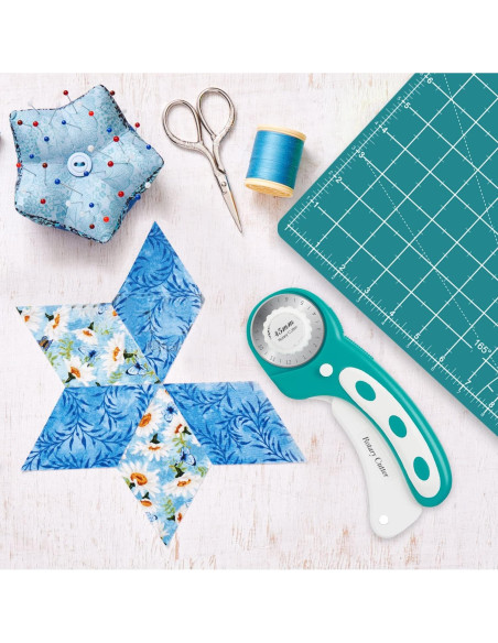 Juego de Cortadores Rotativos - Acolchado A2, 1,72 kg, Turquesa