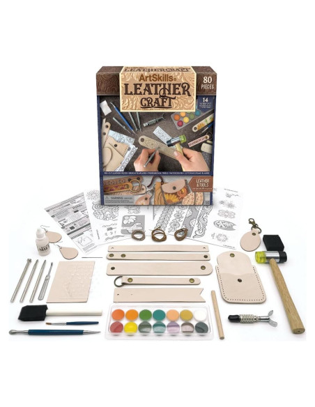 Kit de Manualidades en Cuero ArtSkills 80 Piezas