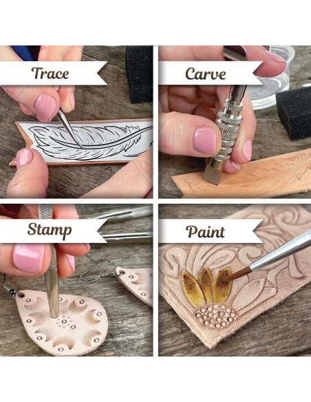 Kit de Manualidades en Cuero ArtSkills 80 Piezas