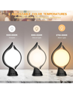 Lámpara de Terapia de Luz Voraiya 10000 Lux LED 3 Colores 2