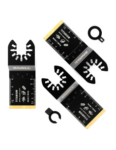 3 Hojas de Sierra Oscilante Inwell Titanio 10.8cm para Madera y Metal